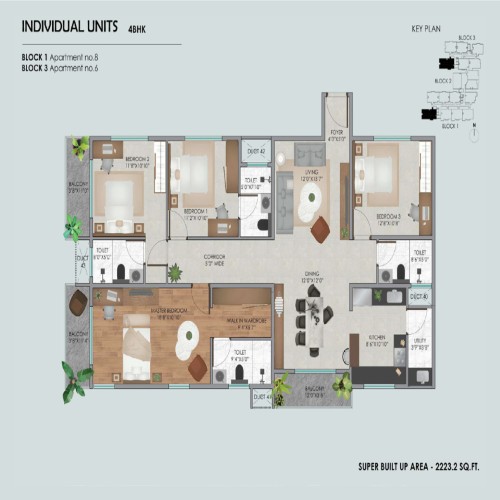 4BHK - 2223 Sqft